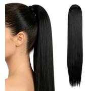 Hair Ponytail Extension - 28 Inch Natural Long Straight with Drawstring | Fake Ponytail Extensions for Women, Girls, Dating, Travel, Daily Commuting, Themed Parties