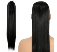 Hair Ponytail Extension, 28in Long Straight Soft Natural With Drawstring | Fake Ponytail Hairpieces For Travel Vacation Dating Photography Themed Parties Women Girls