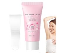 Hair Removal Lotion, Depilatory Cream Tube, Moisturizing Smooth Skin Formula with Quick Action System, Gentle Body Care with Easy Apply Design, Personal Grooming for Travel Use