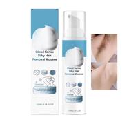 Hair Removal Mousse, Cloud-Like Depilatory, Gentle Spray with Soothing Formula, Portable Bottle with 100ml Size, Grooming Accessory, Smooth Care for Bikini Leg Arms Underarm Chest Face Chin Area