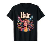 Hair Retro Musical Theatre Broadway Theatre Musicals Maglietta