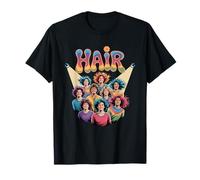 Hair Retro Musical Theatre Broadway Theatre Musicals Maglietta