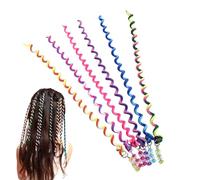 Hair Rope String - Colourful Silicone Braiding Ribbon Set, Elastic Rainbow