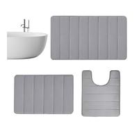 Hair Salon Bathroom Mat Set, Thick Bathroom Carpet Mat, Water Absorbing Mat for Bathroom, Stylish Bathroom Mat Set, Floor Mats for Bathroom, Soft Bath Mat Set for Home, Bathroom Carpet Mat Set