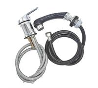 Hair Salon Shampoo Basin Sink Hot and Cold Water Pipe Handle Shower Hose Faucet Replacement Kit
