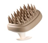 Hair Scalp Massager - Double Sided Silicone Brush, Soft Bristle Scrubber with Ergonomic Handle, Gentle Hair Massager, Wet or Dry Use Tool for Relaxation, Care, and Scalp Stimulation