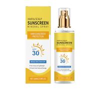 Hair & Scalp Sunscreen, spray solare per capelli e cuoio capelluto, SPF30, spray solare per capelli, leggero, non grigio, protezione UV contro lo sbiadimento e la secchezza, adatto per sport e
