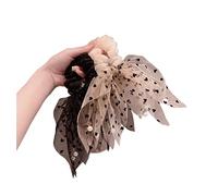 Hair Scrunchies 2 Pezzi Anello Per Capelli Streamer Testa Corda Amore Femminile Perline Nappa Pizzo Fiocco Legato Elastico Per Pour Toutes Les Occasions