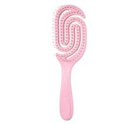 Hair Smoothing Brush - Anti Snag Comb, Hollowed Out Spiral Fit for Fine Thin Hair with Soft Tip Bristles, Ergonomic Comfort Grip for Reduced Pulling, Hairs Detanglers for Women Kids