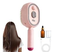 Hair Spray Brush - 8.54 Inches Rechargeable Steam Straightening Comb