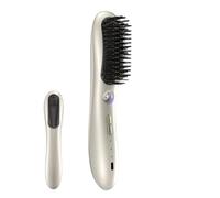 Hair Straightener Brush - 3 Temp Settings Ricaricabile Styling, Negative Ionic Brush | Portable Cordless Straightening Comb For Home Outdoor Travel Vacation Salon Hotel Business Trip