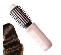 Hair Straightener Brush - Anti scald Heating Comb, 2 in 1 Straightening and Curling Function, Quick Smooth Styling Tool, Use for Salon Home Travel, Hair Care Accessory, 8,66 x 2,01 Inches