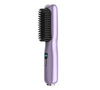 Hair Straightener Brush, Cordless Heated Comb, Ceramic Anti-Scald Design, Usb Rechargeable Styling Tool, Ideal Solution for Achieving Sleek and Stylish Locks, Battery Capacity 2500Mah
