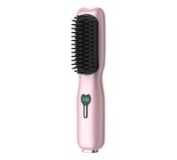 Hair Straightener Brush, Cordless Heated Comb, Ceramic Anti-Scald Design, Usb Rechargeable Styling Tool, Ideal Solution for Achieving Sleek and Stylish Locks, Battery Capacity 2500Mah