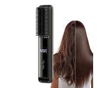 Hair Straightener Brush - Frizz Control Hair Smoothing, 8.86x1.77 inches Portable Rechargeable Hairs Straightener with Fast Heating, Salon Hairdressing Home Dorm Travel Hotel Bathroom Hairdresser Wome