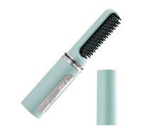 Hair Straightener Brush, Heated Straightening Comb, Usb Ricaricabile Fast Heating Volumizing Tool, Curling Iron for All Hair Types, Women, Girls, Travel Styling, 7,17 x 1,57 Inches