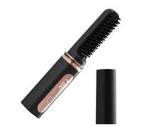 Hair Straightener Brush, Heated Straightening Comb, Usb Ricaricabile Fast Heating Volumizing Tool, Curling Iron for All Hair Types, Women, Girls, Travel Styling, 7,17 x 1,57 Inches