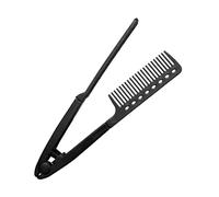 Hair Straightener Comb - Smoothing Tool | Salon Brush for Flat Iron Styling | Ideal for Home, Travel, Road Trips, Holidays, Commuting, Dating, Easy Flats Ironing Supplies