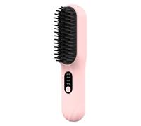Hair Straightener Comb | Travel Wireless Hot Comb with Multiple Temperature Settings | Versatile Hair Styling Air Brush for Short and Long Hair, Perfect for -the-Go Styling and Smooth Results