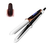 Hair Straightener, Fast 15 Second Heat Up, 1.8m Cord, 4 Settings Temperature (160-230℃) Real-time Temperature Display, Wide Plate Hair Straightener Styling Tool For all Hair Type (White)
