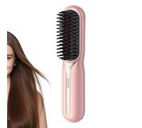 Hair Straightening Comb Brush, Adjustable 3 Temperature Settings Styling Tool, Soft Secure Comfort, Fast Heat Function Hair, for Girls Morning Rush Home Outdoor Travel Vacation Everyday Styling
