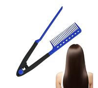 Hair Straightening Comb - V Shape Styling Tool | Ergonomic Handle Hair Comb - Lightweight ABS Grooming Accessory For Daily Styling, Smooth Detangling, Travel Friendly Beauty Tool For Home, Commute, Da