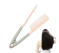 Hair Straightening Comb, V Shaped Smoothing Brush, Straightener Hairdressing Salon Brush, Flat Ironing Supplies For Home Commuting Dating Holiday Road Trip Travel