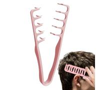 Hair Styling Comb-Professional Wide Tooth Texture Rake, Anti Static Grooming Tool, Pomade Application Brush, Heat Resistant, Smooth Edge Scalp Comfort, Volume Defining Design | For Men