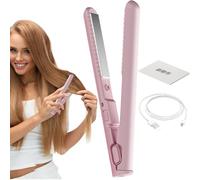 Hair Styling Tool, Cordless Flat Iron, Small Curling Wand, Portable Hair Straightener, Fast Heating Wig Tool, Flat Iron for Women Girls Travel Home, 6.69x0.87x0.87 Inches