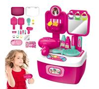 Hair Styling Toys for Girls - Early Educational Beauty Salon Set for Kids,Kids Beauty Salon Set, Fully Equipped Girl Hair Dressing Play Set, Beauty Salon Set Birthday for Girls 3 4 5 6 7 8 Years