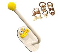 Hair Tie Organizer, Self Adhesive Wall Mounted Multifunctional Storage Hook, Space Saving Hair Tie Scrunchie Hairband Jewelry Necklace Holder For Home Bedroom Bathroom Apartment Organization Use