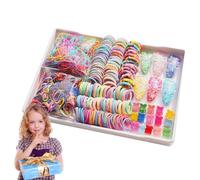 Hair Tie Set - Ponytail Holders Colorful Elastic Bands Set,Multicolore Ties, Fashionable Tail Tools For Party, Birthday, Girl, Women