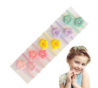 Hair Ties - Hair Rubber Bands | Cute Girls Hair Rope | 10 pezzi Cartoon Hair Bands, Hair Accessories, Girls Hair Accessories, Compact Elastic Hair Ties, Colored Hair Rubber Bands For Kids