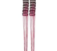 Hair Tinsel Clips - 12 Pieces Sparkly 20 Inch Extensions | Invisible Scalp Adhesion, Heat-Resistant Synthetic Fiber, for Parties Festivals & Cosplay, Dynamic Prismatic Reflection