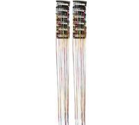 Hair Tinsel Clips - 12 Pieces Sparkly 20 Inch Extensions | Invisible Scalp Adhesion, Heat-Resistant Synthetic Fiber, for Parties Festivals & Cosplay, Dynamic Prismatic Reflection