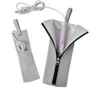 Hair Tool Bag, Heat Resistant Mat, Waterproof Styling Organizer, Dustproof Storage Pouch, Travel Vanity Case, Convenient Protection for Salon Hairstylist Makeup Station Home, 11.42x3.94x0.39 Inches