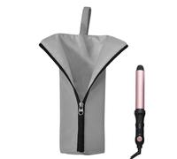 Hair Tool Bag, Heat Resistant Pouch, Dustproof Waterproof Case, 11.42x3.94x0.39 inches, Compact Storage Organizer, Zippered Mat Carrier, for Salon RV Travel Vanity Table Makeup Station Home Setup
