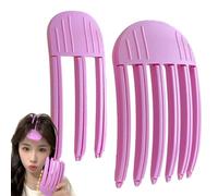 Hair Top Enhancer - Forcina per capelli a forma di teschio, 2 clip senza traccia, accessorio per fissare la fronte a 3 o 6 denti per aumentare il volume, sollevare la testa, styling invisibile