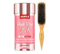 Hair Wax Stick Stick Capelli Placcatura, Stick Capelli Lunga Tenuta, Stick Placcatura Capelli Lisciante & Acconciatura per Le Donne per Lisciare, Controllo Edge Ribelli Con Spazzola Setole Cinghiale