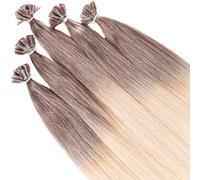 hair2heart 25 ciocche di capelli veri Remy, di alta qualità, lisce, da 1 g, 14 - 60 biondo ombre