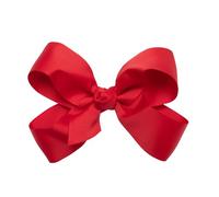 HAIRBOWS Fiocco per capelli in gros grain con nodo centrale su una clip per capelli, per tutte le età e tipi di capelli, fiocco da 12,7 cm, rosso