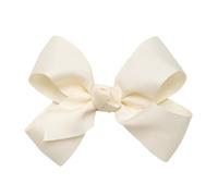 HAIRBOWS Fiocco per capelli in gros grain per ragazze, per tutte le età e tipi di capelli, fiocco da 15,2 cm, bianco anticato