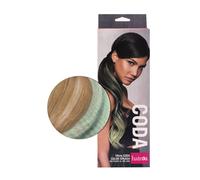 Hairdo Coda Color Splash Gold Wheat / Light Green 58 cm - coda verde chiaro su