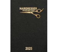 Hairdresser appointment book 2025: Page a day planner for salon a4 ,barbers ,from 07am to 10pm with 30 minute interval .