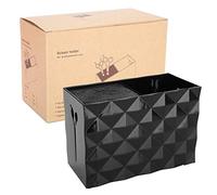 Hairdressing Tools Storage Box | Large Capacity Organizer for Scissors/Combs/Hair Clips | ABS Material, Portable Vanity Organizer (Black)
