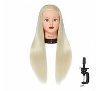 Hairingrid Testa di manichino da 66 a 71,1 cm, testa di manichino in fibra sintetica e supporto con morsetto incluso (R71919W61320)