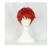 Hairpieces Fate/Stay Night Anime Cosplay Rose Net Wigs HighTemperature Resistant Fiber Short Hair Orange 12 Inches