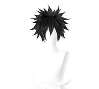 Hairpieces to Aru Majutsu no Index Anime Cosplay Rose Net Wigs HighTemperature Resistant Fiber Short Hair Black 13 Inches
