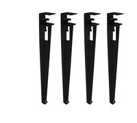 Hairpin Table Legs 4pcs Table Legs Set Adjustable Height Metal Coffee Tables Leg Diy Workbench, Dining Tables Extension Furniture(76cm/black)