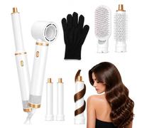 Hairstyler 5 in 1, multi styler per capelli ad aria calda, asciugacapelli con accessorio per ricci, arricciacapelli e spazzola lisciante, Airstyler per ricci, volume e capelli lisci